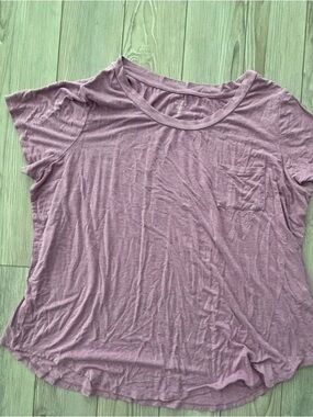 Market & Spruce Short-Sleeve Pocket Tee in Mauve